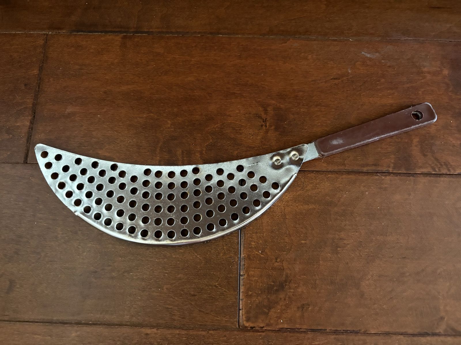 Vintage Handheld Pot Strainer