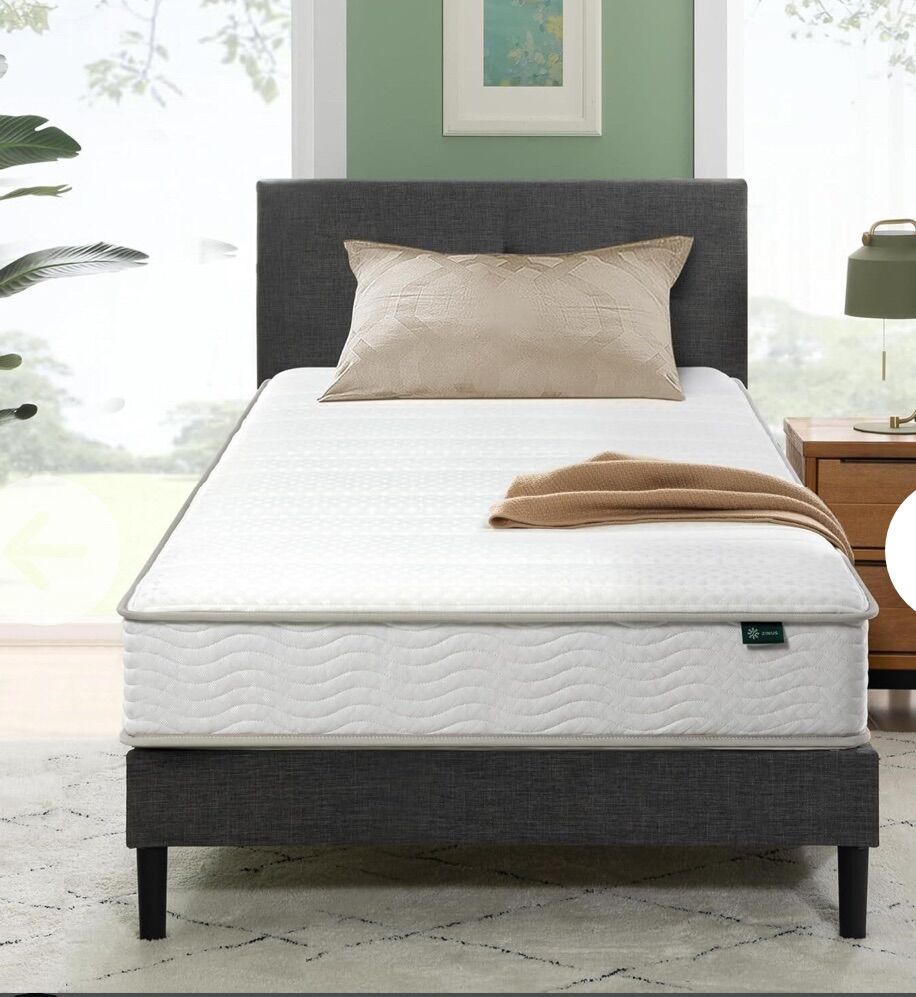 6 Foam & Spring Hybrid TWin Mattress, Medium, New