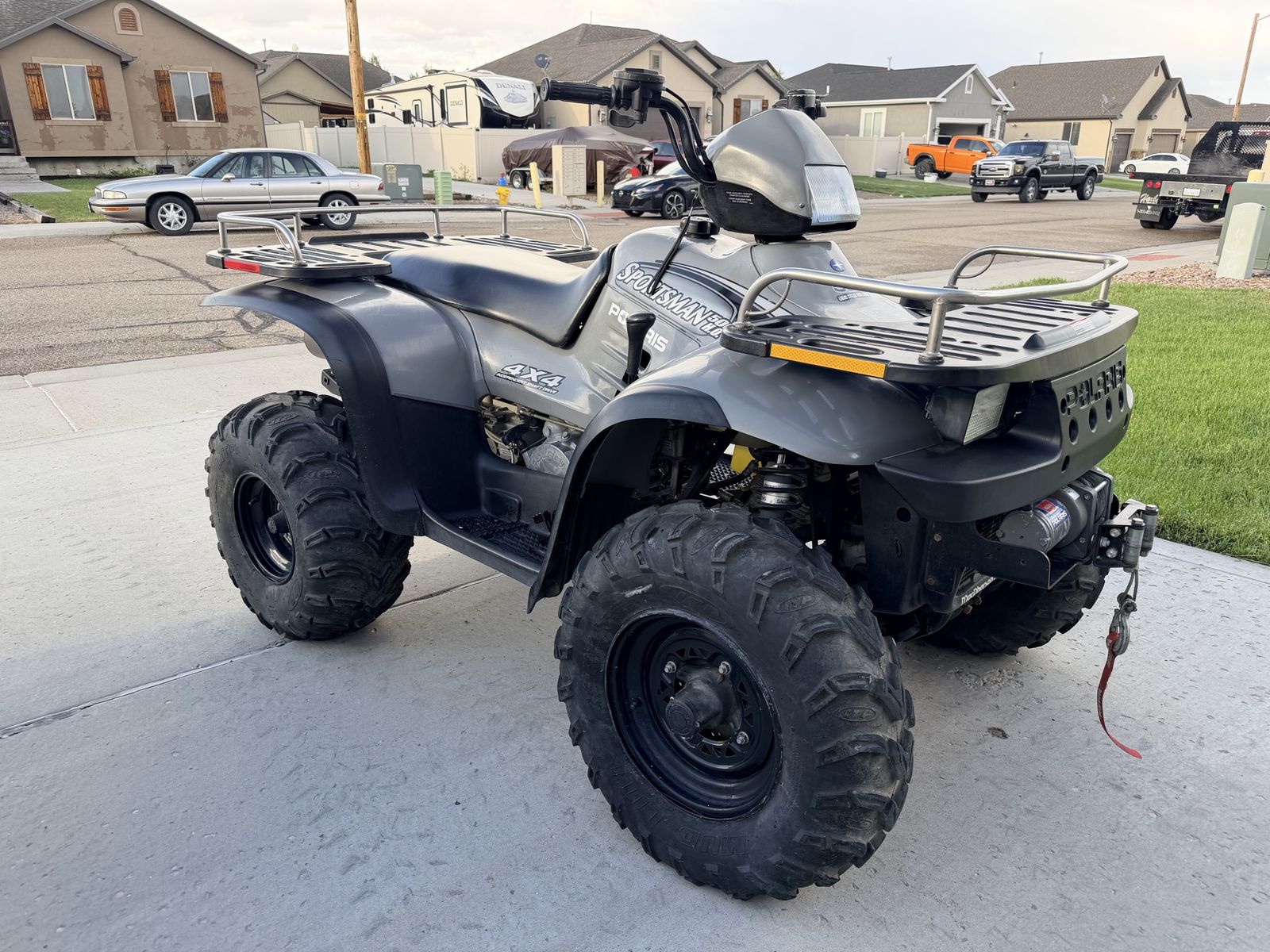 2001 Polaris Sportsman 4x4 ATV - Gray, 500cc HO (Estimated), Good Condition, Ready for Adventure