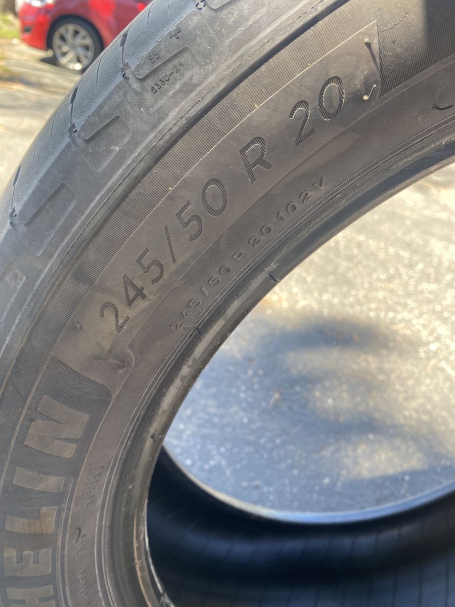 Two Good Tread Tires Size In Photo