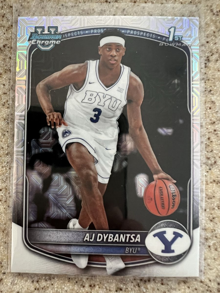 AJ Dybantsa 2023 Bowman Chrome Prospect Basketball Card BCP-1 BYU Topps