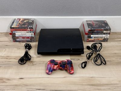 PS3 Slim + 15 Games