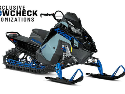 2026 Polaris® 850 RMK Khaos 146 Gloss Black / Blue Dusk