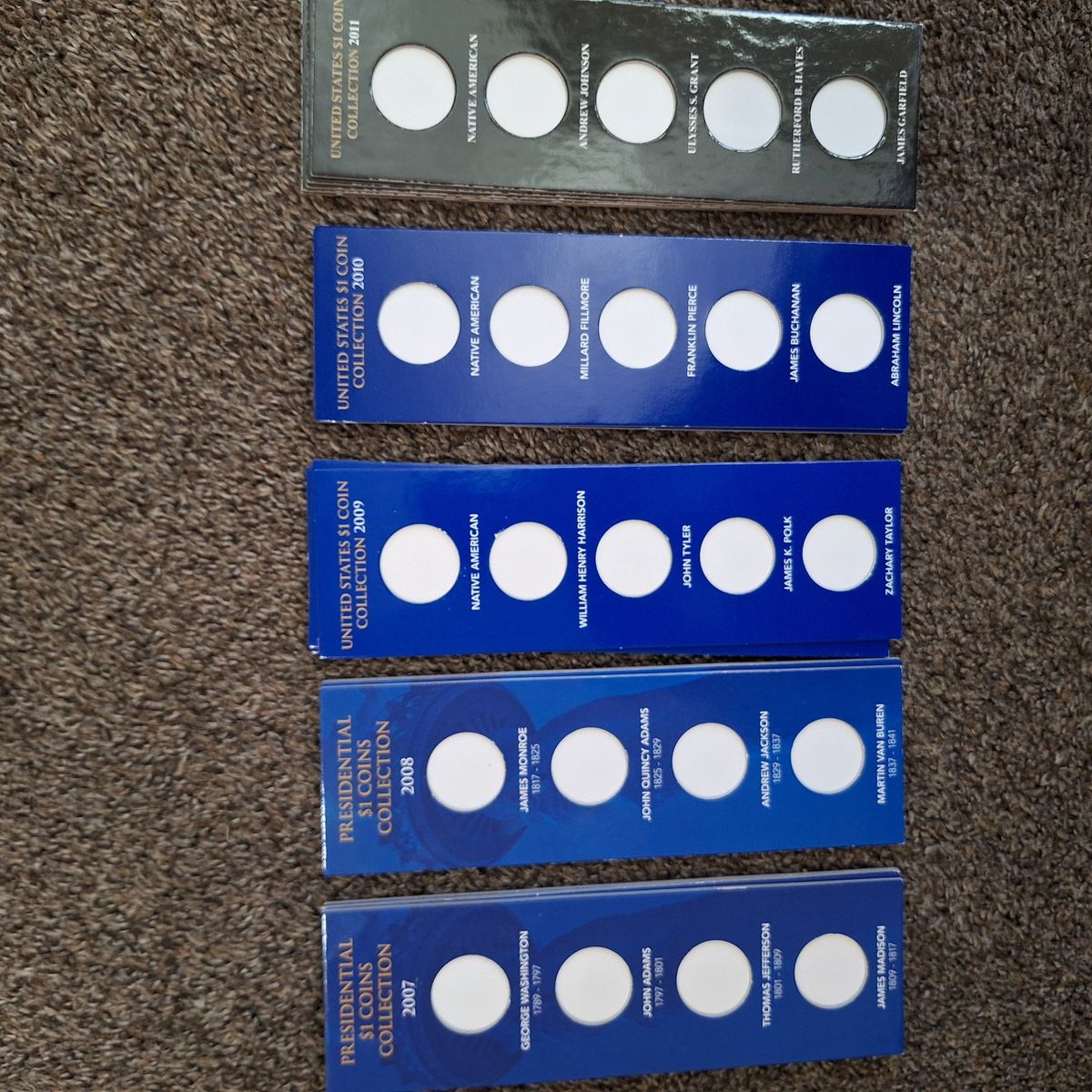 $1 Presidential coin collection