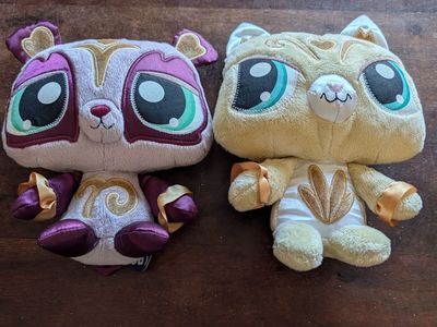 Two Lts Pet Shops Stuffed Animals