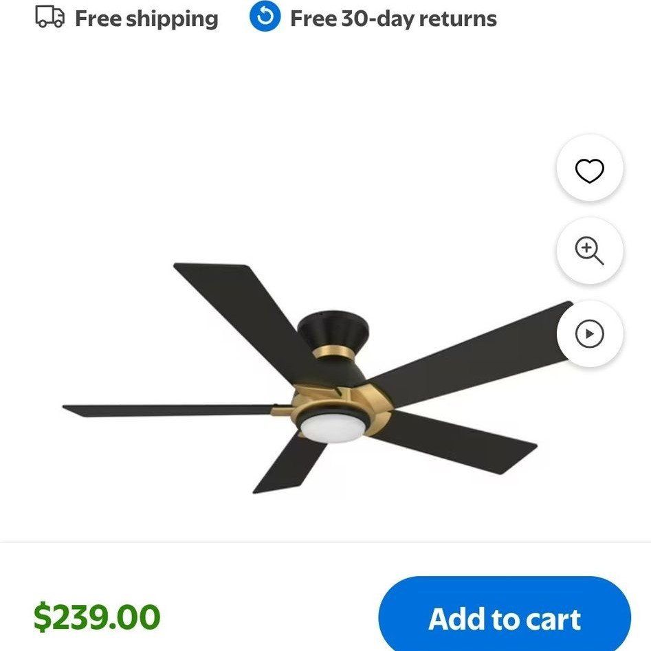 Smaair/Carro Smart Ceiling Fan w/ Remote/Voice Command