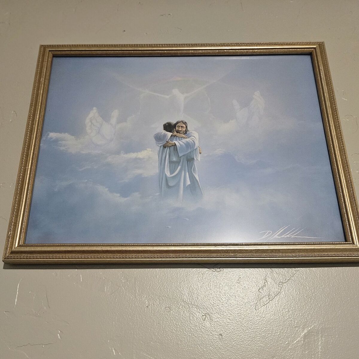 Heaven with Jesus Picture Framed xlarge
