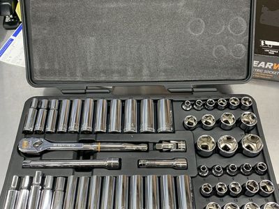 GEARWRENCH 120XP 3/8 in. Drive 6-Point Standard & Deep SAE/Metric Ratchet and Socket Mechanics Tool Set (56-Piece)