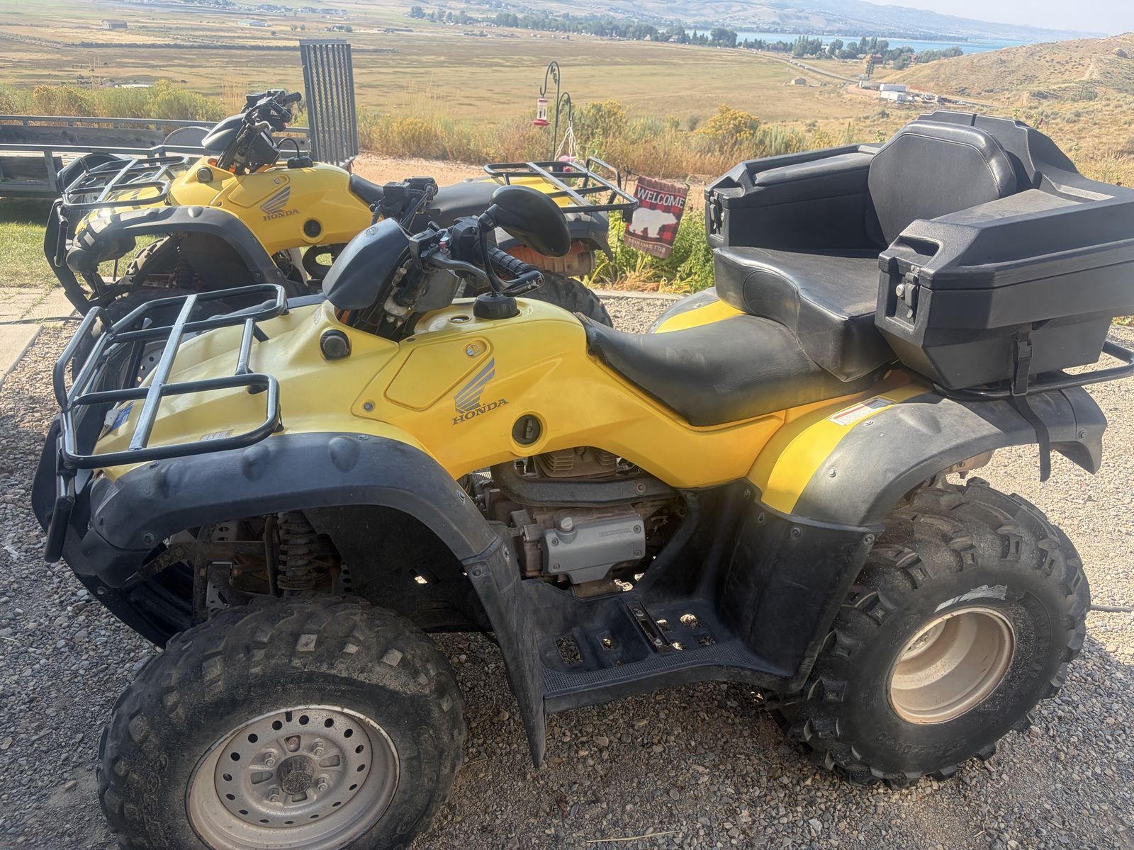 2 Yellow Honda Rancher ES 350cc ATVs - Used Utility Quads
