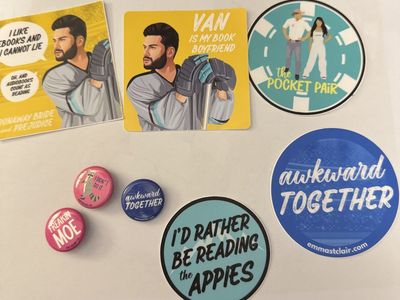 Emma St. Clair buttons and stickers