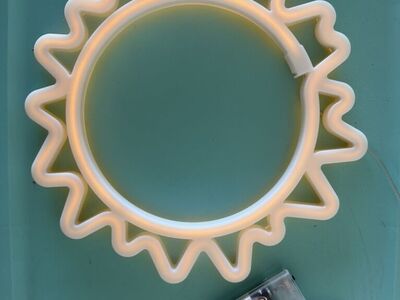 Neon Yellow Sun Light