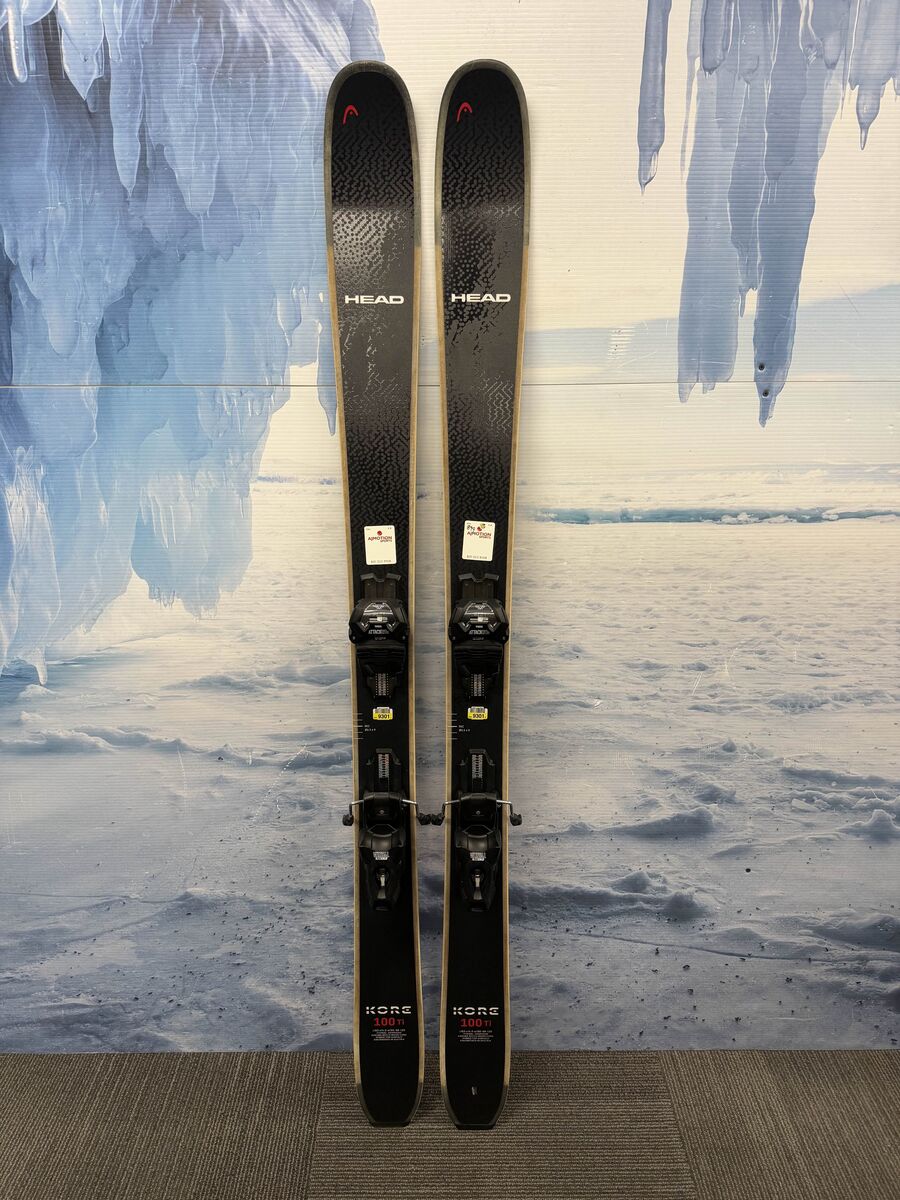 Head Kore 100 Ti 163cm Skis w/ Tyrolia Attack LYT 11 Bindings Lightly Used