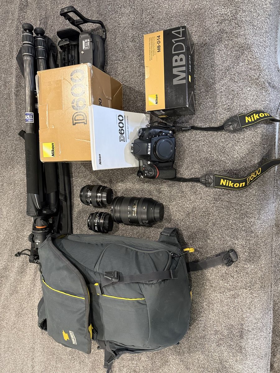 Nikon D600 FX with 3 lenses and more!