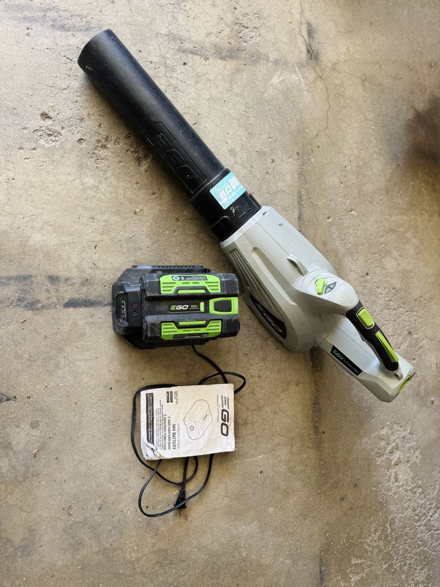 EGO Power+ LB4800 56V Cordless Blower with BA2240 4.0Ah Battery & Charger, 480 CFM