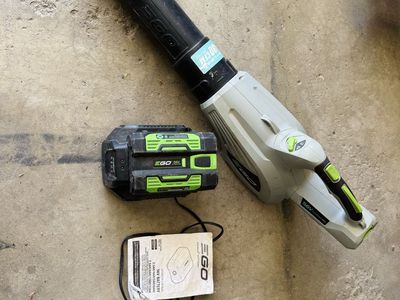EGO Power+ LB4800 56V Cordless Blower with BA2240 4.0Ah Battery & Charger, 480 CFM