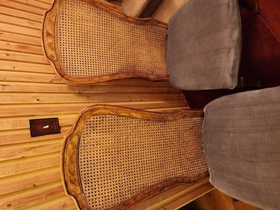 Set of Six Stunning Vintage Cane Chairs