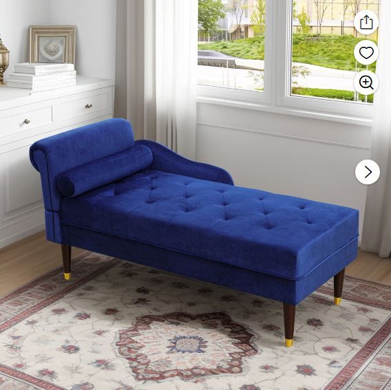 NEW! Indoor Upholstered Tufted Sofa w/Pillow Living Room Lounger – Blue