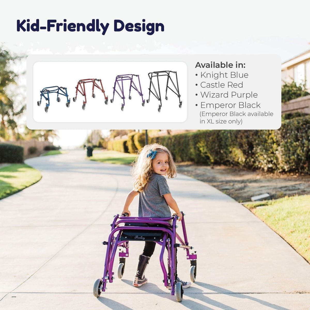 Childrens Knight Blue Nimbo Pediatric Walker