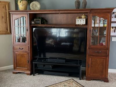 Solid Cherrywood Entertainment Center