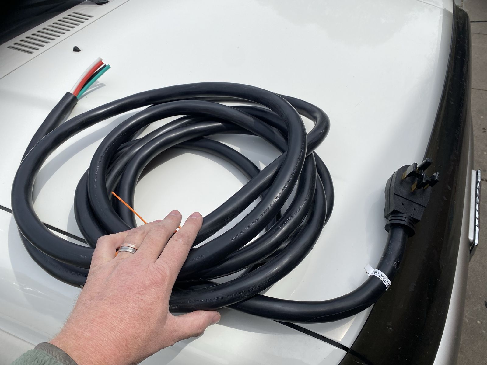 25 Foot 50 Amp, Rv Cord Welder Dryer tool