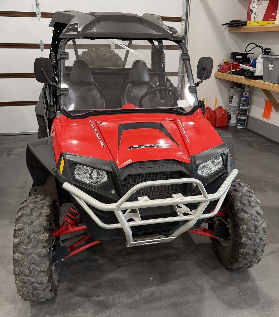 Polaris RZR XP 900 Red Side-by-Side UTV with Spare Tire