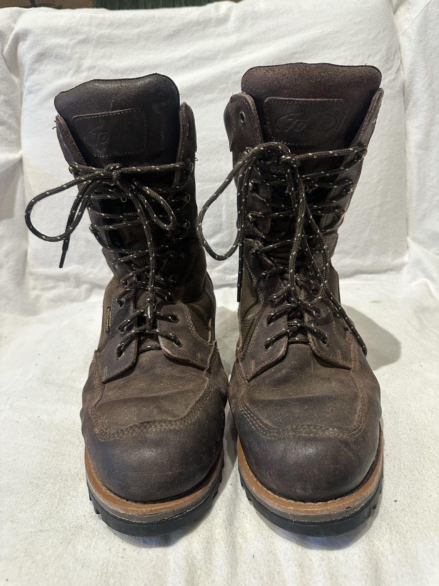 Tecs Mens 12 WP Leather/textile Hunting/work Boots