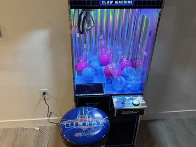 Arcade1Up Claw Machine with NFL Blitz Stool - Home Arcade Fun, Excellent Condition