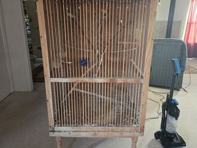 Custom Built Large Wooden Bird Cage / Aviary