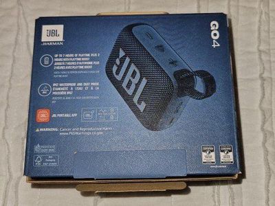 JBL Go 4 Portable Bluetooth Speaker - Blue (New in Box)