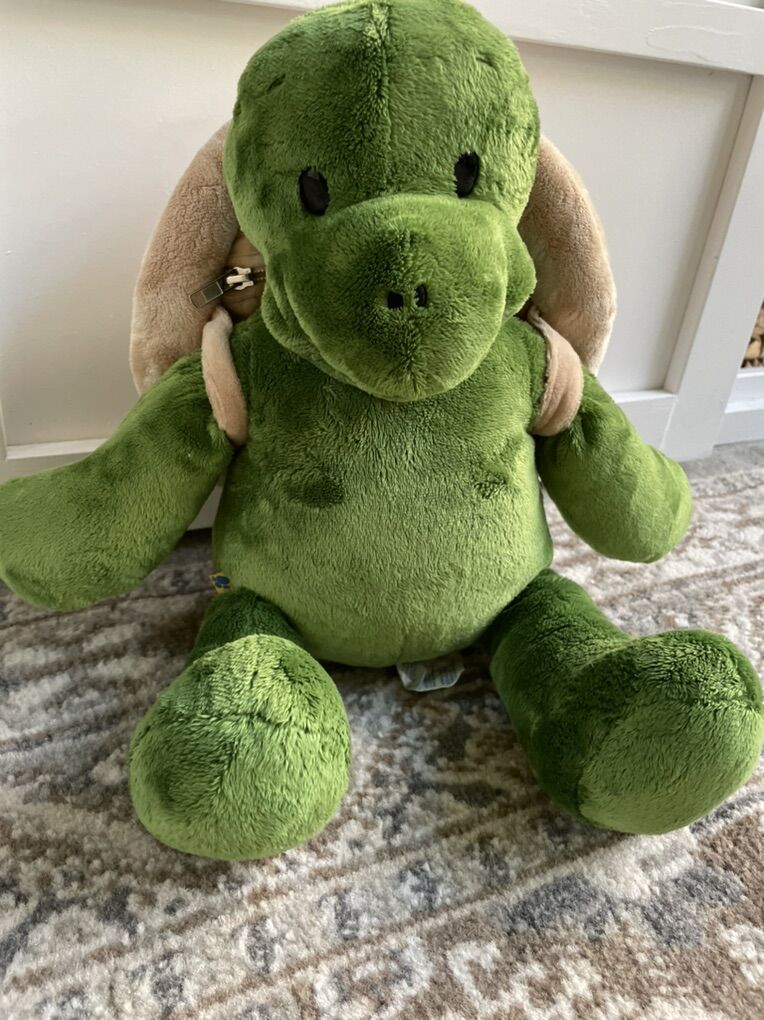 Build A Bear Trekkin Turtle With Shell Backpack