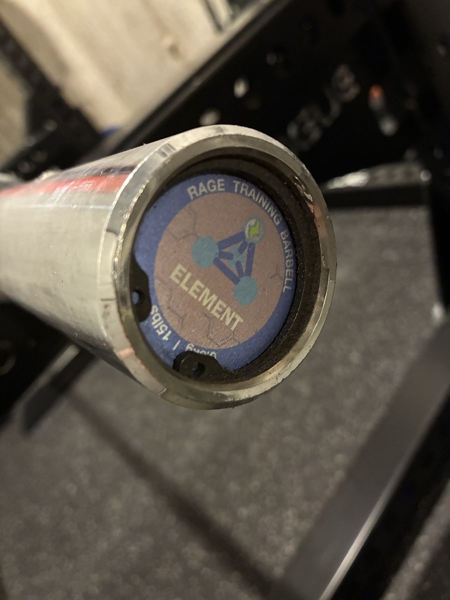 Rage training 15lb barbell