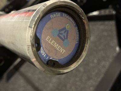 Rage training 15lb barbell