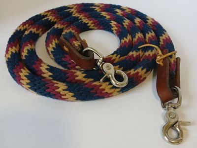 Weaver Roper Reins, Barrel Reins, Western Horse Tack, Barrel Saddle Reins, Poly Reins, Horse Reins with Clip, Weaver Reins