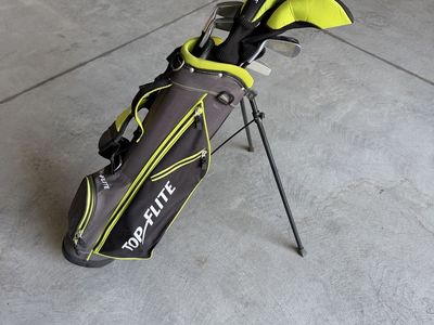 Top Flite Youth Golf Club Set - Complete Bag with Drivers & Irons, Excellent Condition