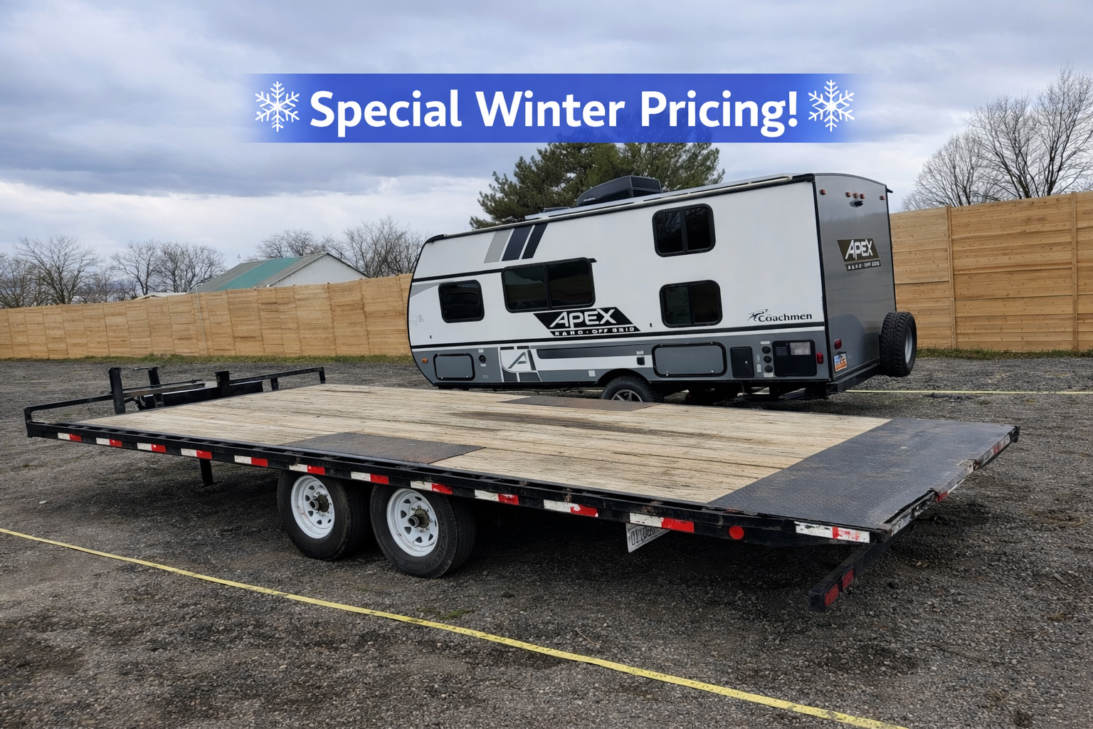 Equipment & Flatbed Trailers for RENT