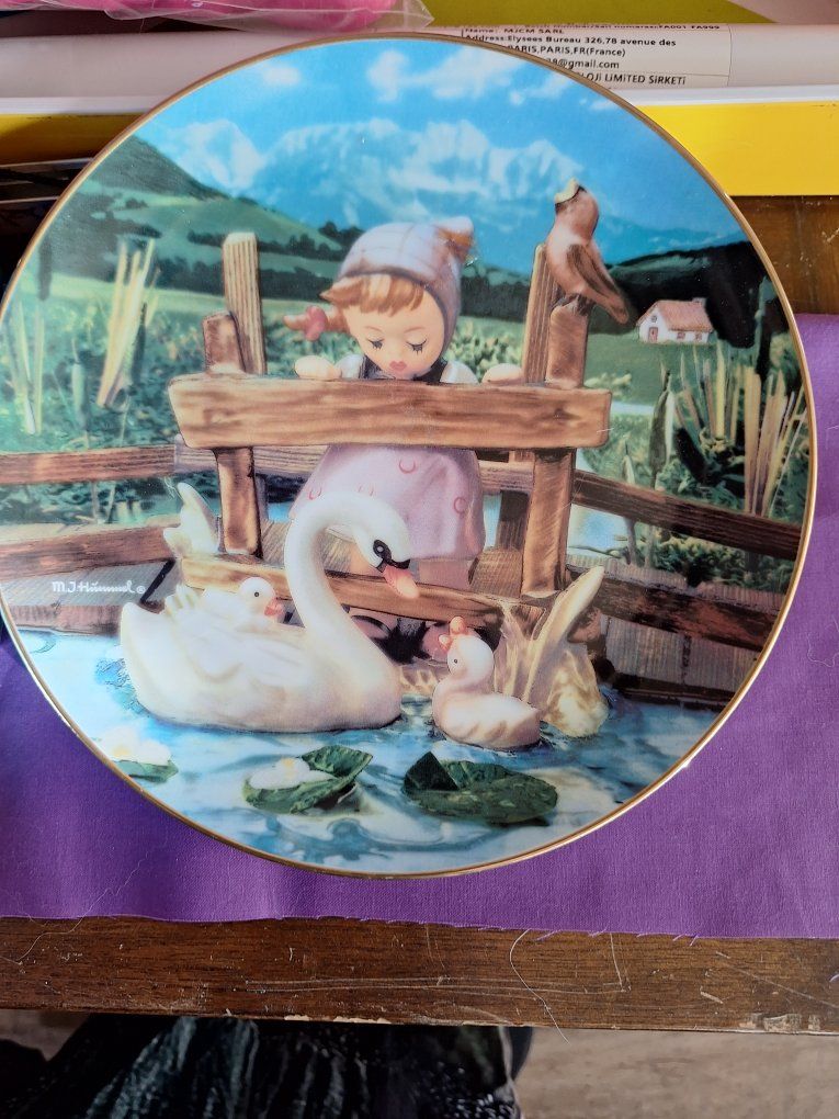 M.I. Hummel "Little Tither" Collector Plate - 1989 First Edition, Goebel, Germany