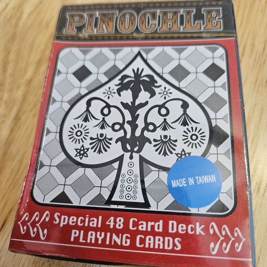 Pinochle Playing Cards Jumbo Index - Bundle of 6 Decks