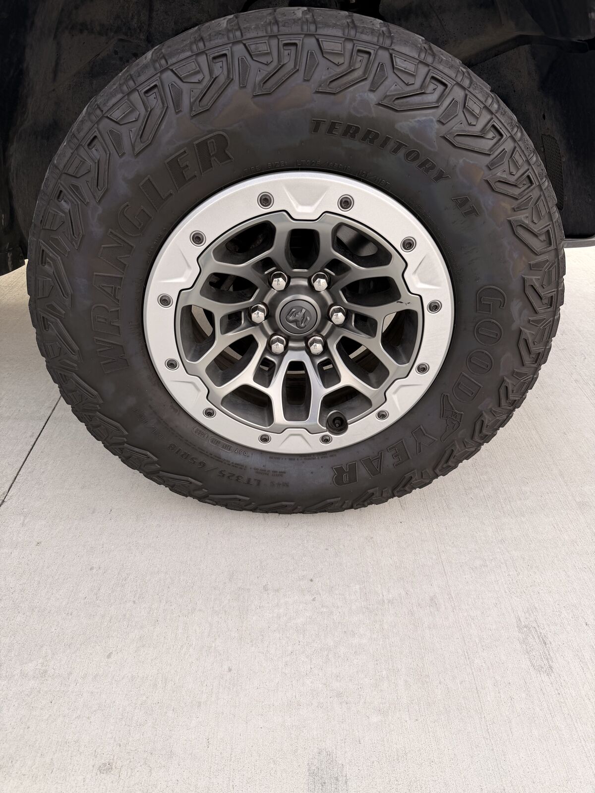 2023 Ram TRX Bead lock wheels and tires