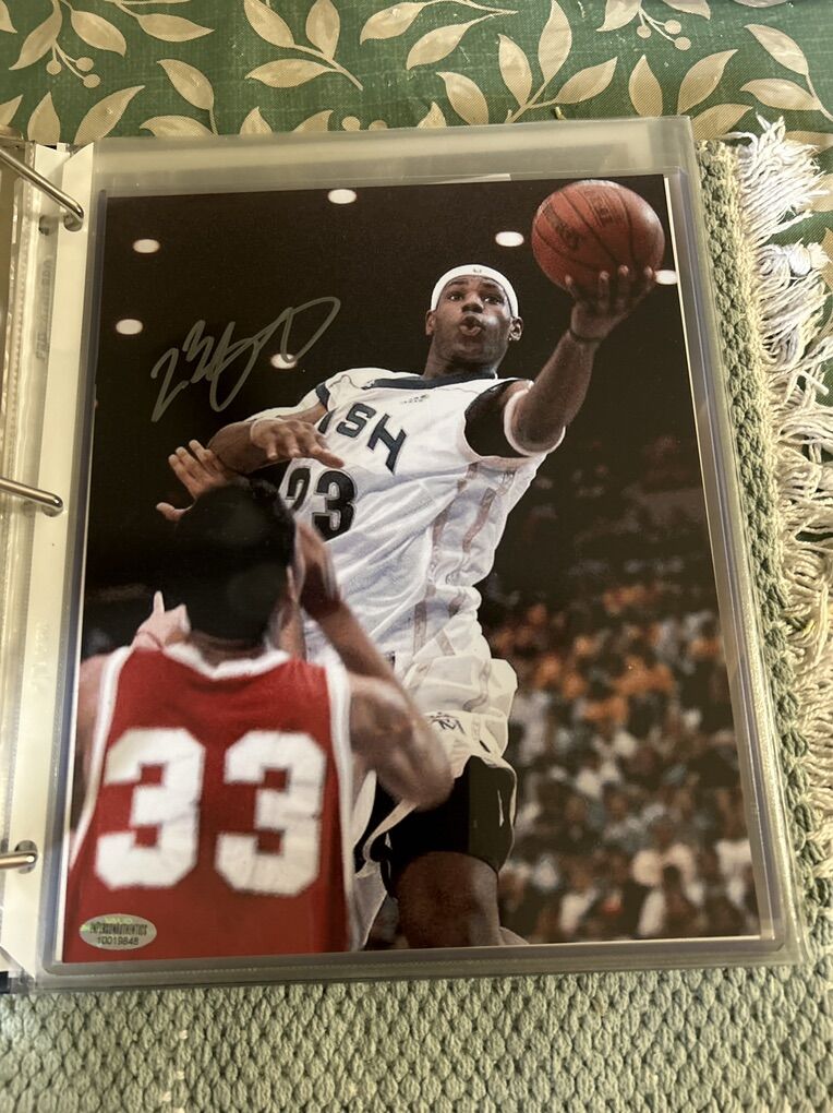 Lebron James Autograph High School Rookie Auto COA