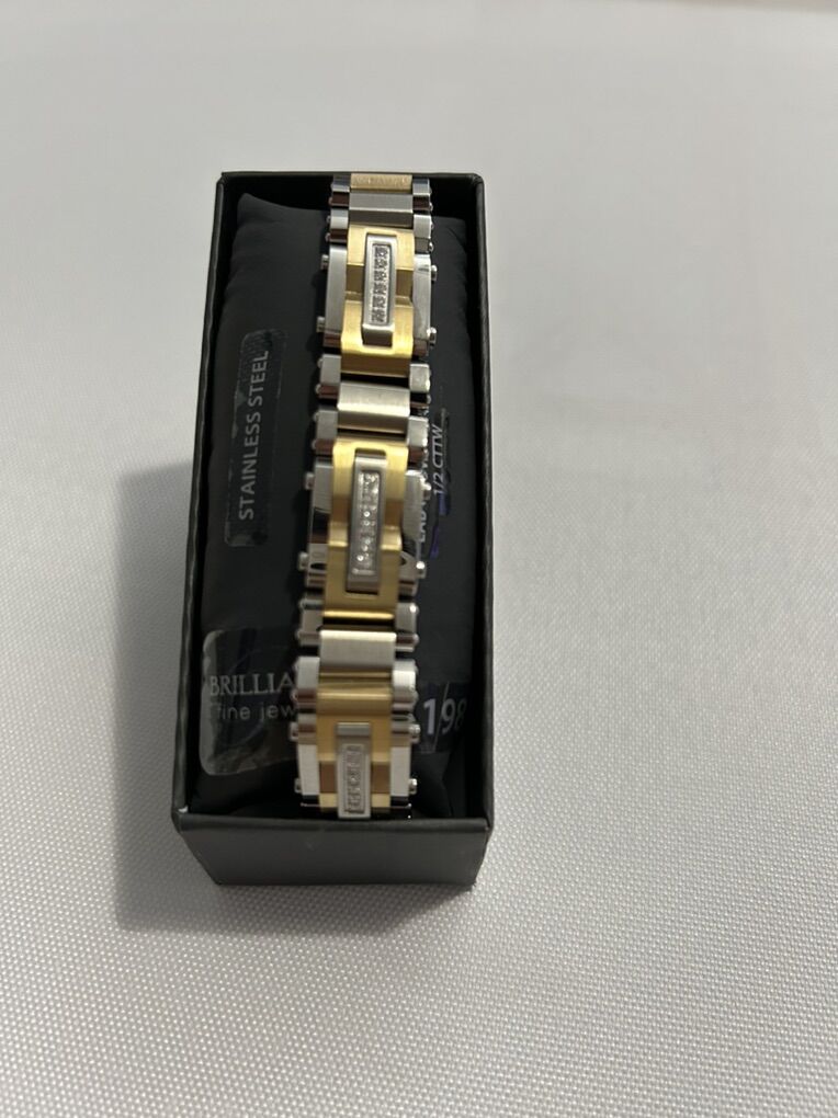 Stainless Steel Diamond Bracelet