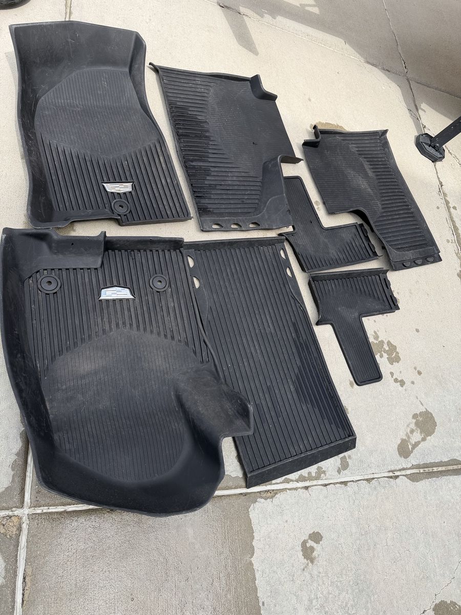 OEM Cadillac Escalade / ESV Premium All-Weather Floor Liners - 2021-2025 - 3 Rows