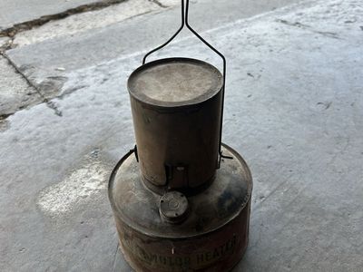 Vintage Kerosene Automobile Motor Heater