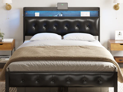 King Size Bed Frame with Mattress