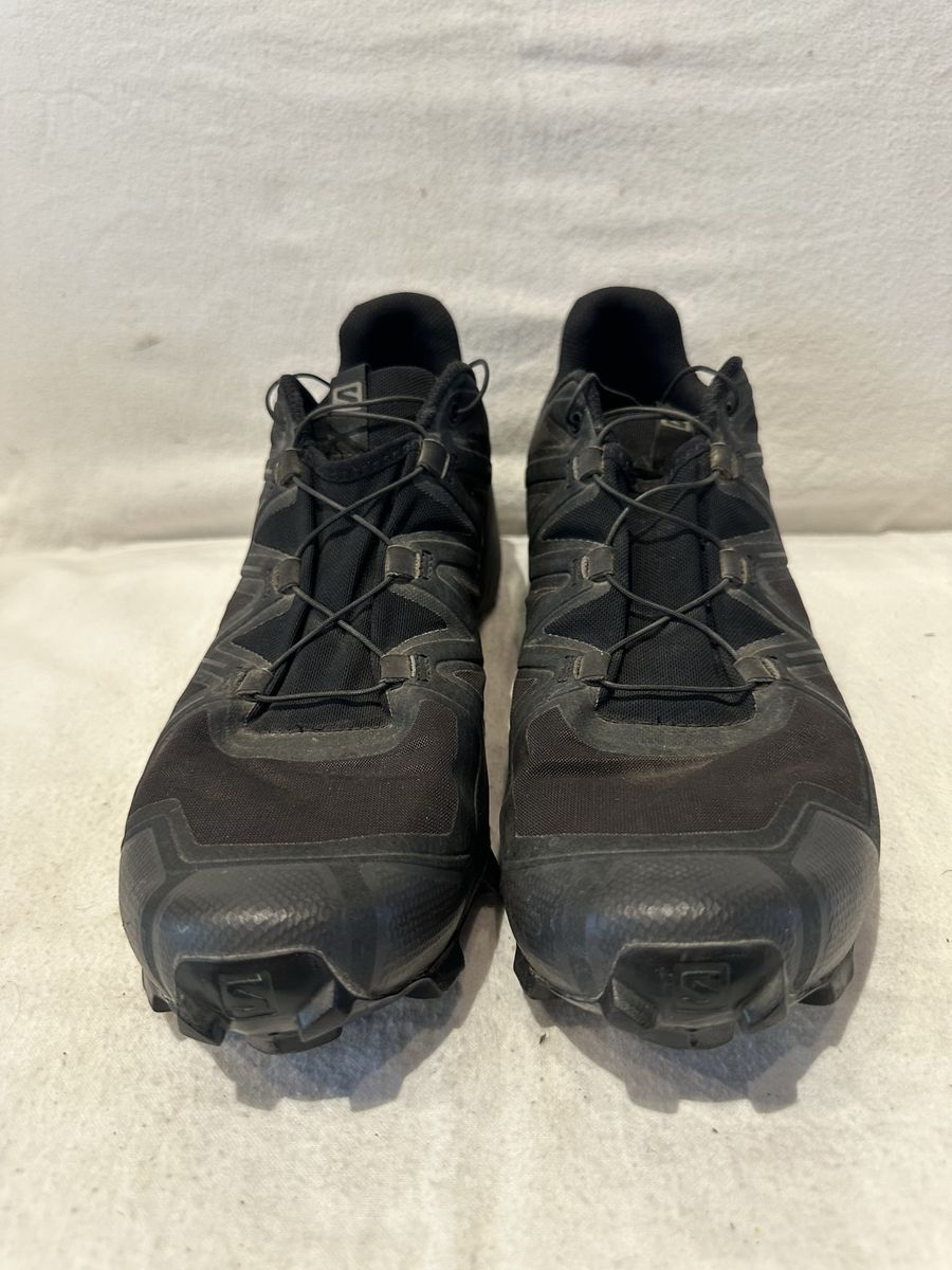 Salomon speed cross 5 men’s size 12, black nylon trail shoes