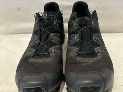 Salomon speed cross 5 men’s size 12, black nylon trail shoes