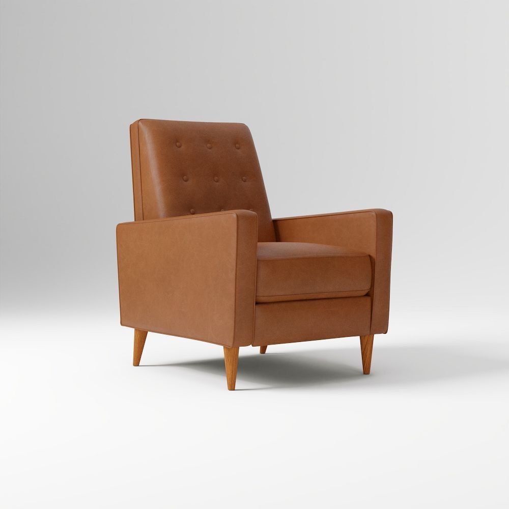 West Elm Leather Recliner