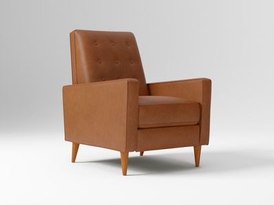 West Elm Leather Recliner