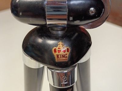 TRIPOD Vintage King Photo/Camera Tripod with Case, Black and Chrome, Compact Tabletop Tripod