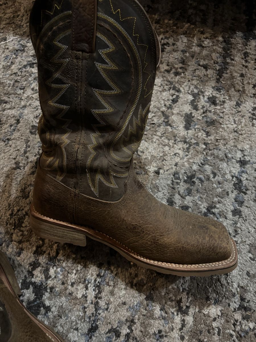 Durango Men's 12" Steel Toe Western Work Boots Brown Size 10