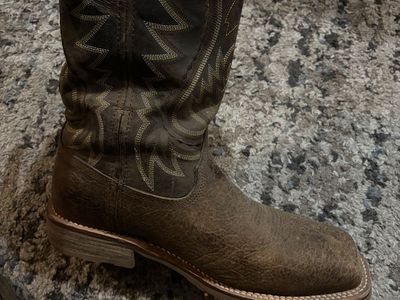 Durango Men's 12" Steel Toe Western Work Boots Brown Size 10
